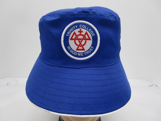 Hot Selling Polyester Cotton Flat Top Summer woven patch design Bucket Hat For Men