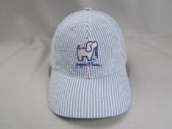 soft cotton material BOY stripes embroidery baseball cap
