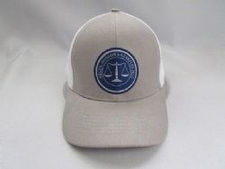 100%cotton and nylon mesh baseball cap with custom embroidery