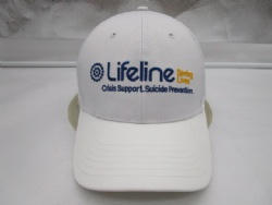 light weight polyester running hat with custom logos