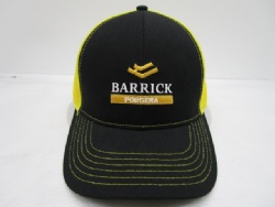 High Quality New Customized Black Cotton Sports Yellow Mesh Baseball Cap Trucker Hats