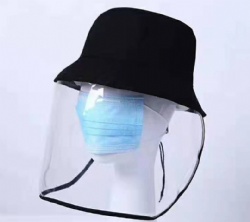 Detachable Coronary Virus Protective Adult size bucket hats  with Mask