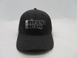 false wool heather grey custom design hat