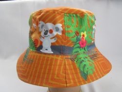 colorful custom buckle polyester SUBLIMATION fishing roll up bucket hat