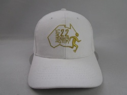 Metallic golden thread custom baseball cap